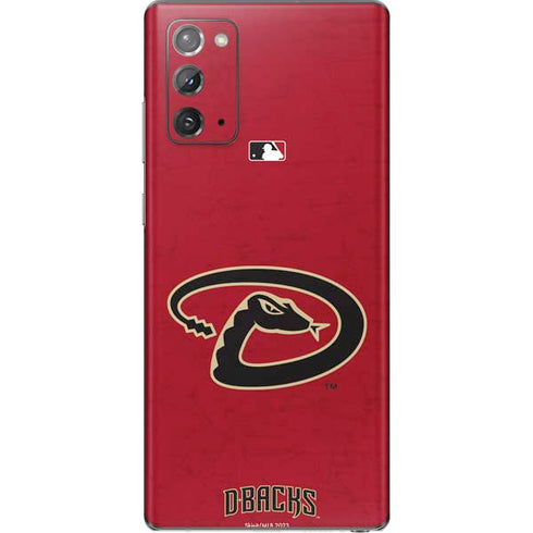 MLB Arizona Diamondbacks - Secondary Solid Distressed Galaxy Note20 5G Skin